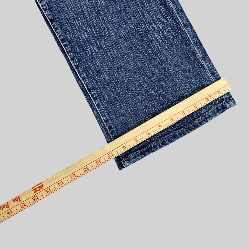 Pepe Jeans Womens 16 (32x32) Blue Bootcut Flare Bling Bedazzled Union Jack Y2K - Picture 8 of 10